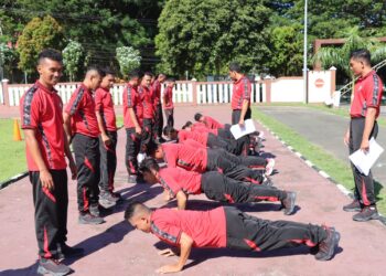 Polres Halsel Gelar Tes Kesamaptaan Jasmani Berkala Semester 1 Tahun 2024