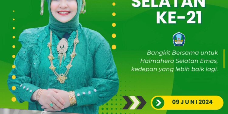 Foto Istimewa: Ucapan Hut Halmahera Selatan Ke 21 tahun dari Istri Mendiang Bupati Usman Sidik