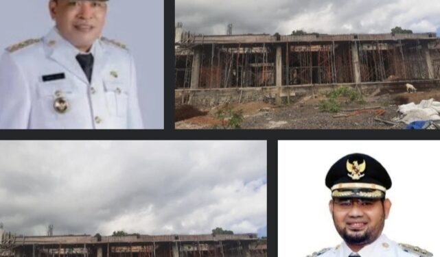 Foto Istimewa: Mendiang Bupati Usman Sidik dan Bupati Halmahera Selatan Bassam Kasuba
