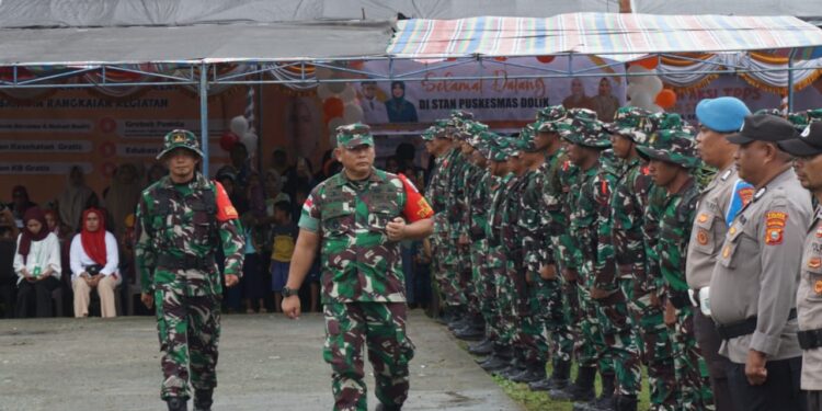 Foto Istimewa: Dandrem 125 Babullah Pimpin Upacara Penutupan TMMD Ke 121 2024