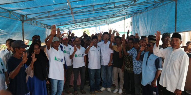 Calon Bupati dan Wakil Bupati Bersama Tim Koalisi Kampanye Tatap Muka di Desa Goro-Goro