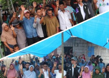 Kampanye di Dua Desa, Jasri-Muhlis Komitmen Menata Halsel Setara Kota Lainnya
