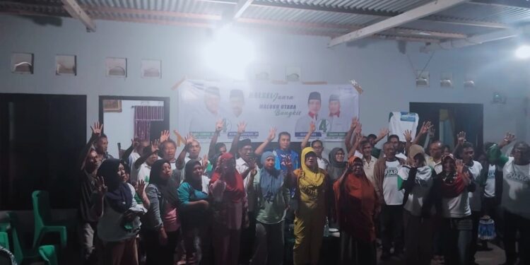 Calon Wakil Bupati Halmahera Selatan Jasri Usman Kampanye di Desa Babang