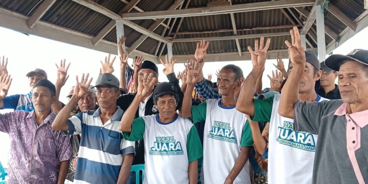 Kampanye Calon Wakil Bupati Halmahera Selatan (Muhlis Djafaar) di Desa Sawanakar