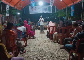 Kampanye Di Desa Anggai Dan Sambiki, Cabup Jasri Usman Fokus Infrastruktur Jalan-Jembatan