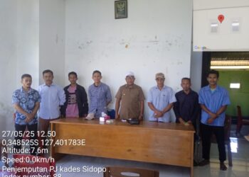 Tunjuk Hi Narjo Jabat Kades Sidopo, Warga Berikan Apresiasi dan Ucapan Terimakasih di Bupati Halsel