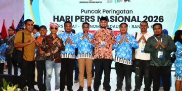 Bupati Halmahera Selatan Hasan Ali Bassam Kasuba Dan Rombongan PWI Maluku Utara