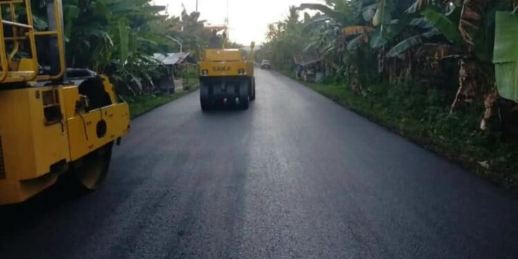 (Progres Pekerjaan PT Buli Bangun di Ruas Jalan Weda-Mafa dan Matutin-Saketa)