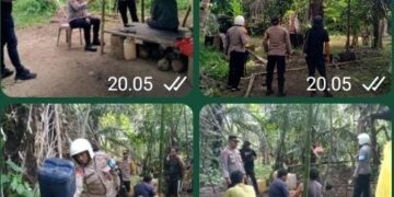 Foto Istimewa: (Polsek Gane Timur Gelar Patroli KRYD Rajia Miras di Desa Tobaru)