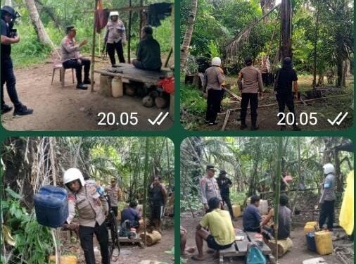 Foto Istimewa: (Polsek Gane Timur Gelar Patroli KRYD Rajia Miras di Desa Tobaru)